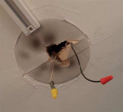 how to change a ceiling junction box|installing ceiling light fixture box.